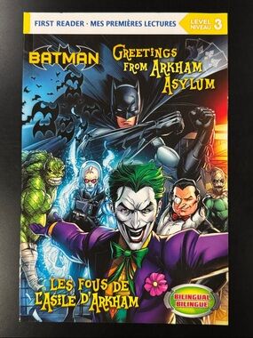 Batman: Greetings from Arkham Asylum - Bilingual Softcover Children’s Book